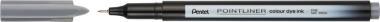Pentel tűfilc SZÍNES Pointliner 0,4 mm – szürke
